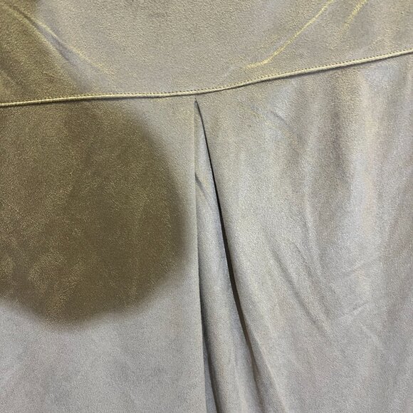 Chico's Drape Front Faux Suede Lightweight Jacket - Picture 10 of 12